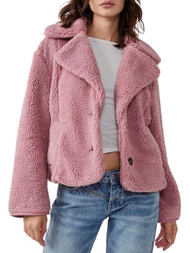 joplin womens faux fur warm teddy coat