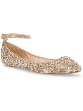 ace womens rhinestone slip-on ankle strap