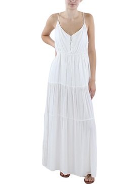 womens tiered long maxi dress