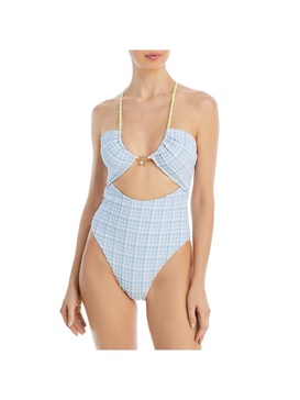 rizzo op classic womens cut-out polyester one-piece swimsuit