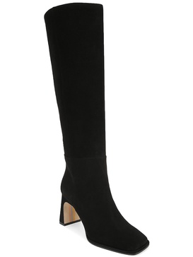 Women's Issabel Square-Toe Sculpted-Heel Wide Calf Tall Dress Boots