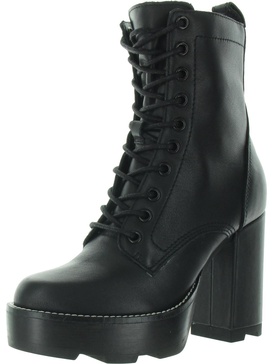 alora womens leather lace-up combat & lace-up boots