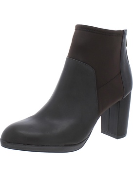 rudd womens round toe block heel ankle boots