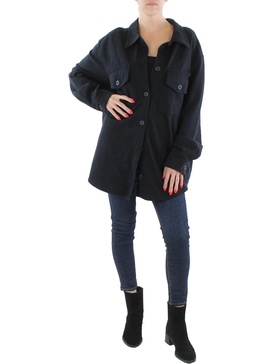 womens warm shacket shirt jacket