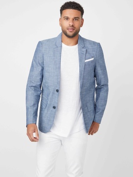 sanders chambray blazer