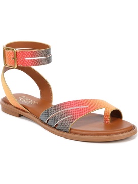 greene womens faux leather slingback sandals