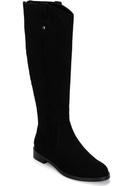 wind  womens tall block heel knee-high boots