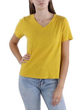 womens organic cotton v-neck blouse