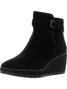 pamela womens buckle studded ankle boots