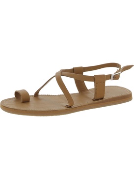 womens faux leather thong slingback sandals