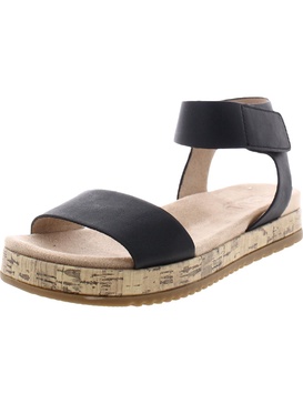 detail womens faux leather platform sandals