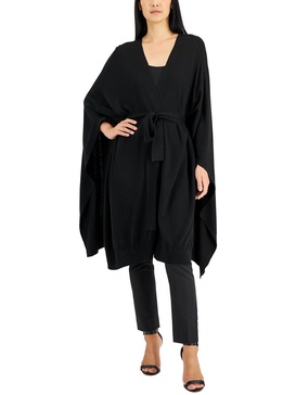 womens cashmere blend cape wrap sweater