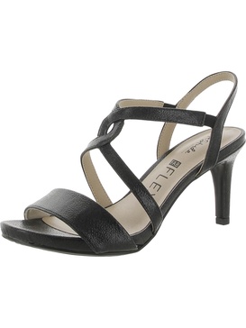 mingle womens open toe ankle strap pumps