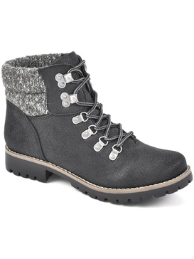 pathfield womens knit lace-up ankle boots