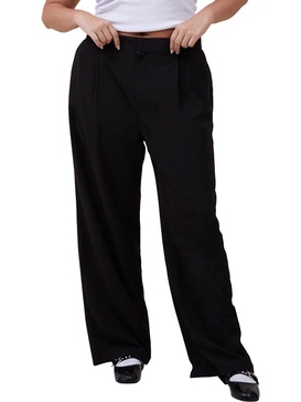 womens high rise pleated wide leg pants