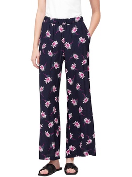 womens high waist floral wide leg pants