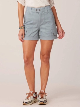 absolution skyrise double button cargo short in dusty slate