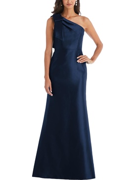 womens satin maxi evening dress