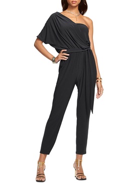 toma womens tie waist banded bottom jumpsuit