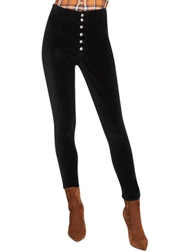 debbie womens velvet high rise skinny jeans