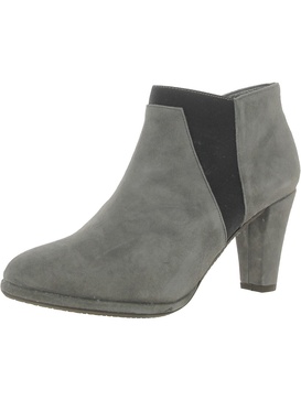 ariella womens suede ankle booties