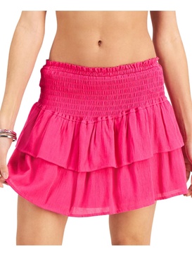 juniors womens smocked skirt cover-up