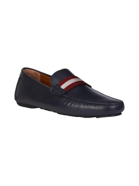 waltec men's 6198385 navy blue leather loafer