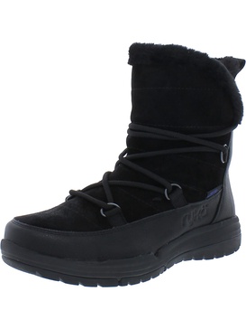 alpine womens faux fur ankle winter & snow boots