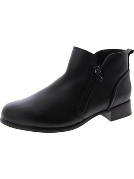 womens leather ankle booties