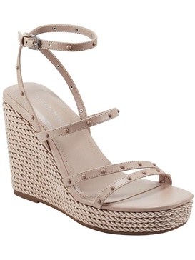 zig  womens faux leather studded wedge sandals