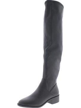 sadie womens faux leather tall over-the-knee boots