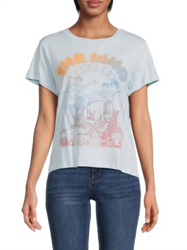 the who retro band tee in tide blue