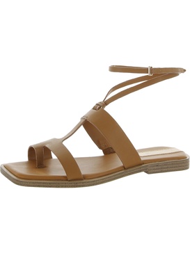 maren  womens leather open toe ankle strap