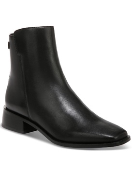 thatcher womens leather square toe ankle boots