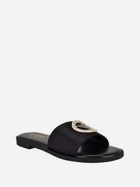 mirria embellished slide sandals