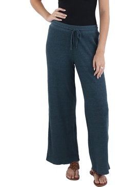 jaden womens waffle thermal straight leg pants