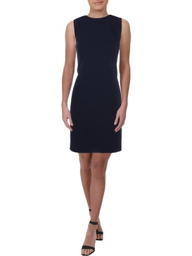 womens textured sleeveless wear to work dress