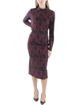 womens printed cotton bodycon dress