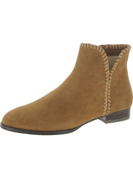 raegan bootie womens suede embellished booties