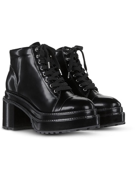 womens leather platform ankle boots