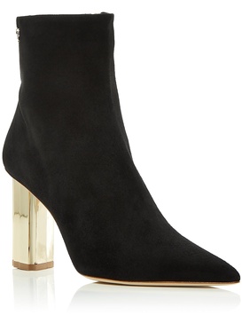 laika womens suede heeled ankle boots