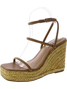 unify womens faux leather wedge platform sandals