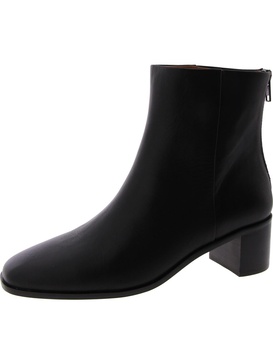 womens leather square toe ankle boots