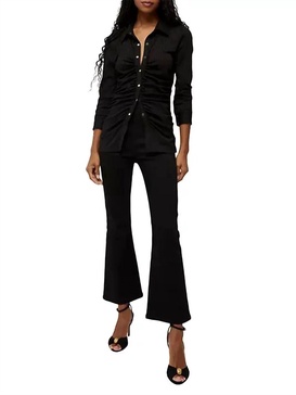 sana pull on ankle flare pant in onyx