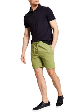 mens twill 7" inseam casual shorts