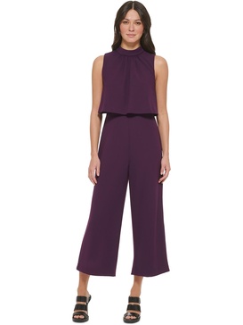 womens drapey crepe jumpsuit