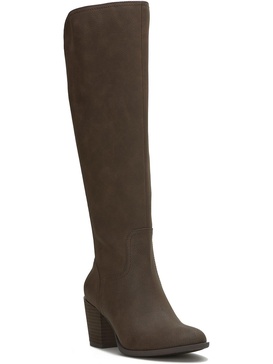 balissa womens tall block heel knee-high boots