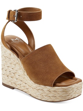 nelly womens suede woven wedge sandals