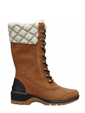 women's whistler tall winter boots in camel brown/black