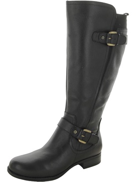 jean womens leather casual knee-high boots